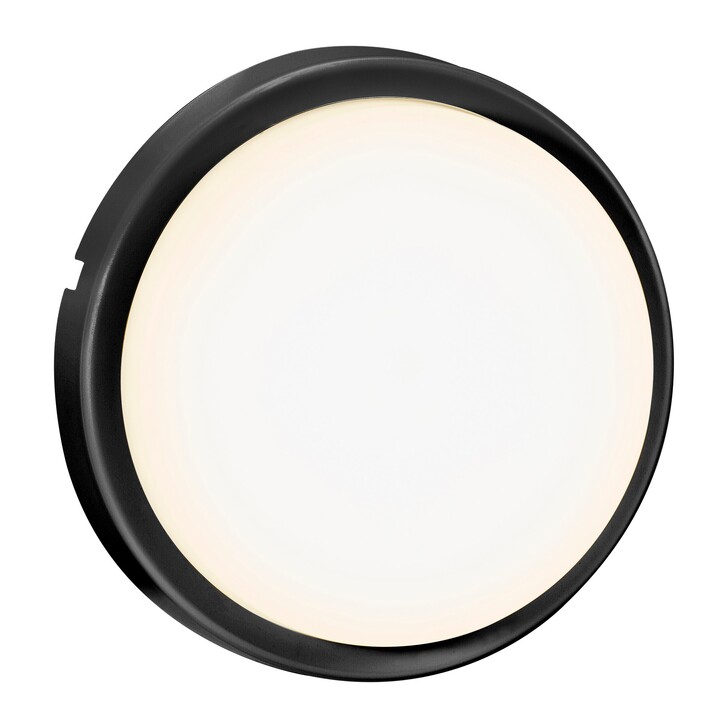 Nordlux Cuba Outdoor Energy Round Wall Light Black