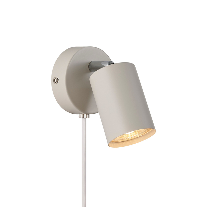 Nordlux Explore Beige Adjustable Plug In Wall Light