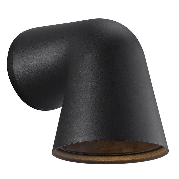 Nordlux Front Single Wall Light Black