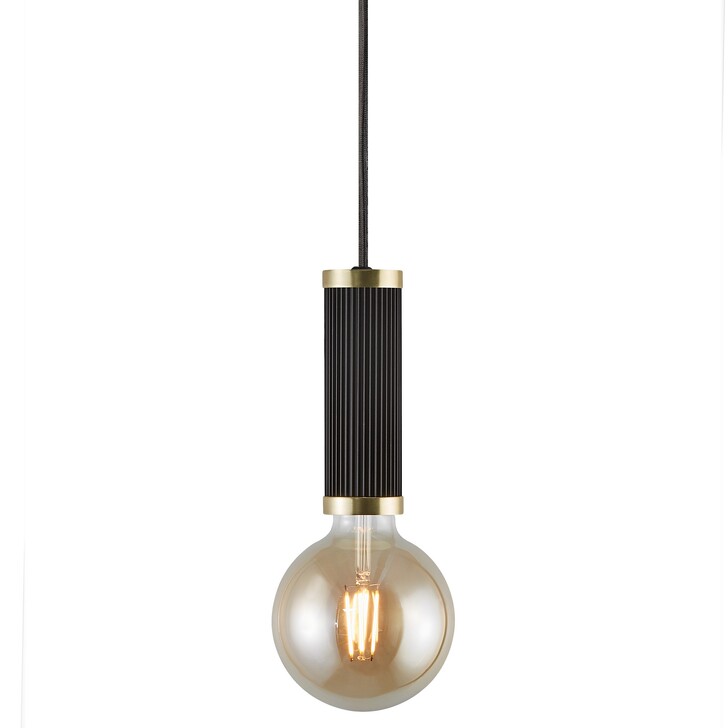 Nordlux Galloway Pendant Kit Black/Brass