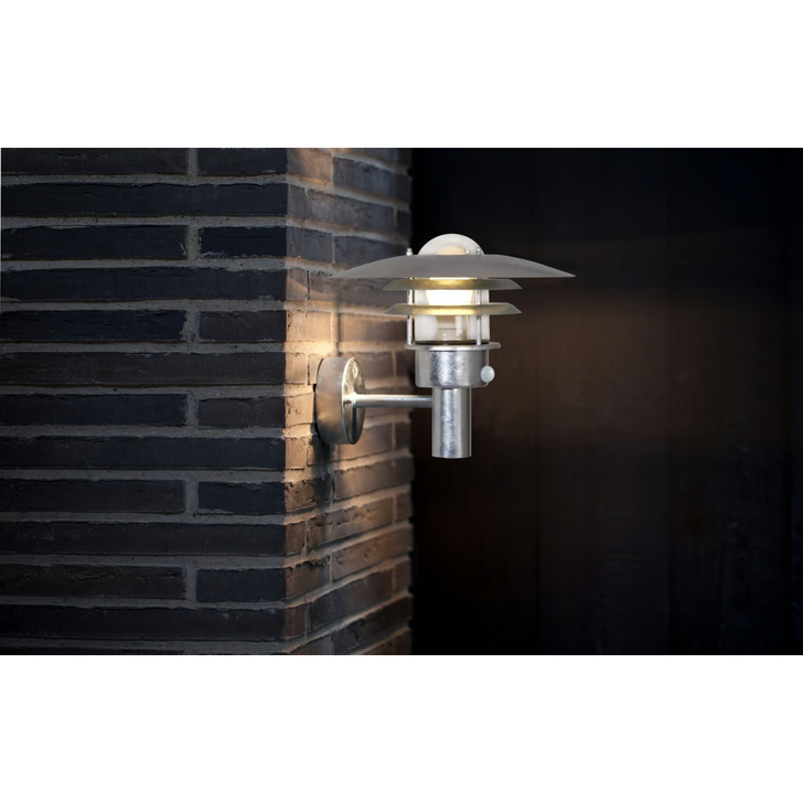 Nordlux Lønstrup 32 Sensor Wall Light Galvanized