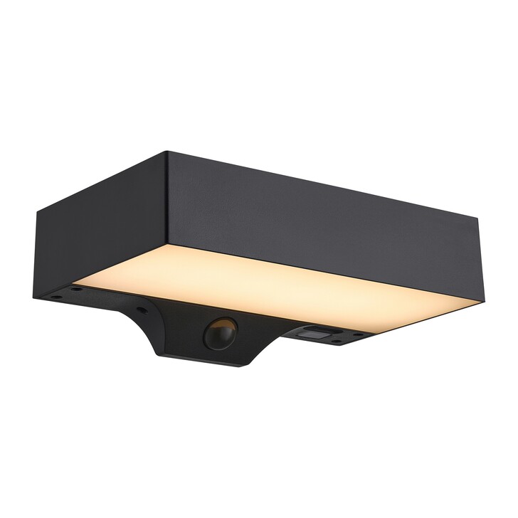 Nordlux Monay Square Solar Wall Light Black