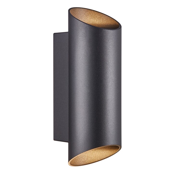 Nordlux Nico Round 22 Wall Light Black
