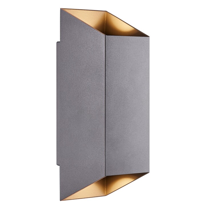 Nordlux Nico Square 22 Wall Light Anthracite