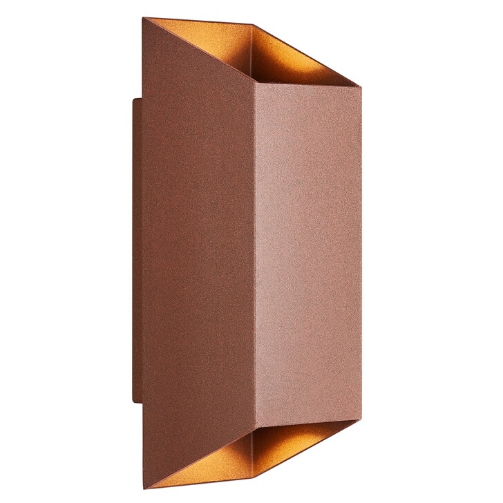 Nordlux Nico Square 22 Wall Light Rusty