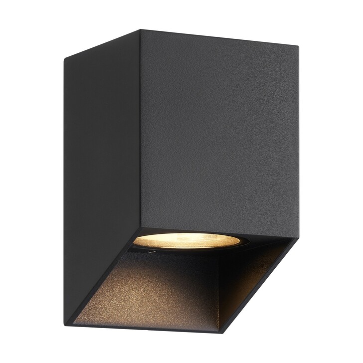 Nordlux Nico Square Wall Light Black
