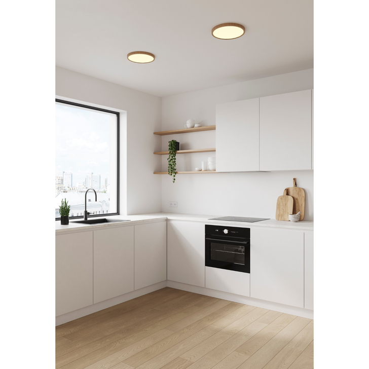 Nordlux Oja 29 2700K 3- Step Ceiling Light Wood Foil
