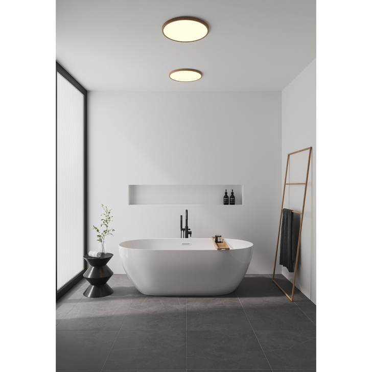 Nordlux Oja 42 IP54 2700K Dim Ceiling Light Wood Foil