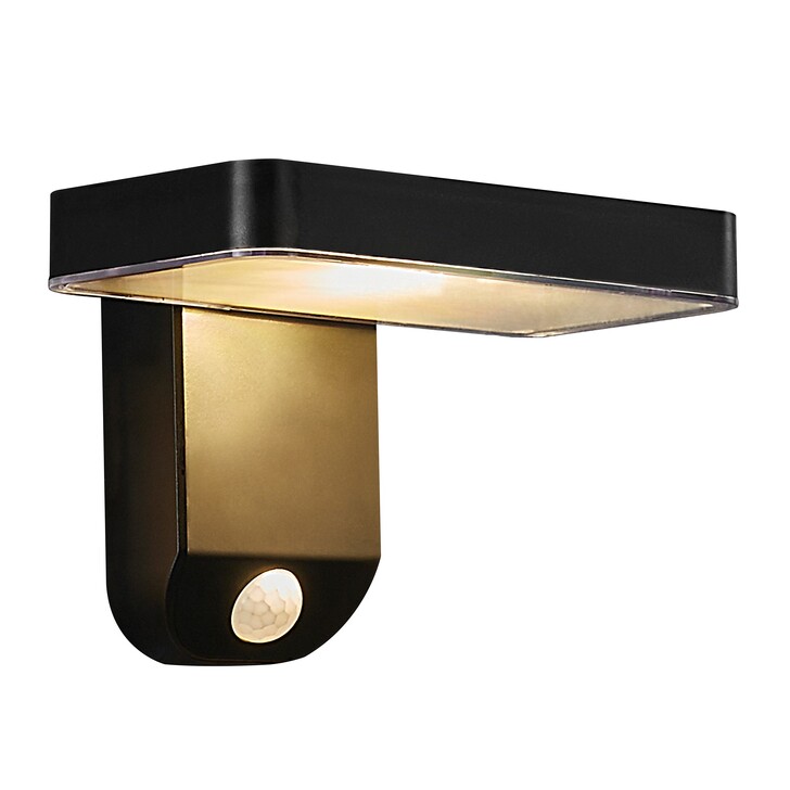 Nordlux Rica Square Solar Wall Light Black