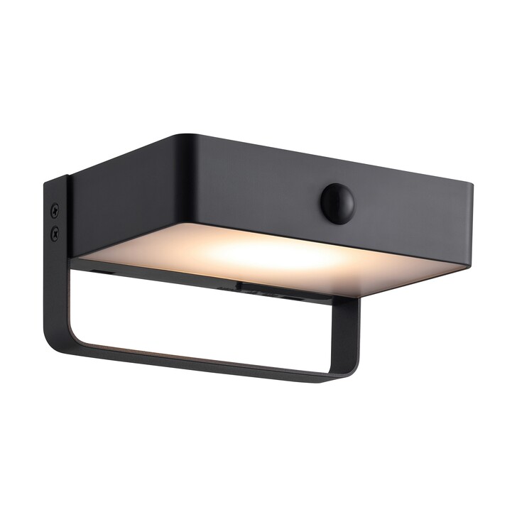 Nordlux Saulio Solar Wall Light Black