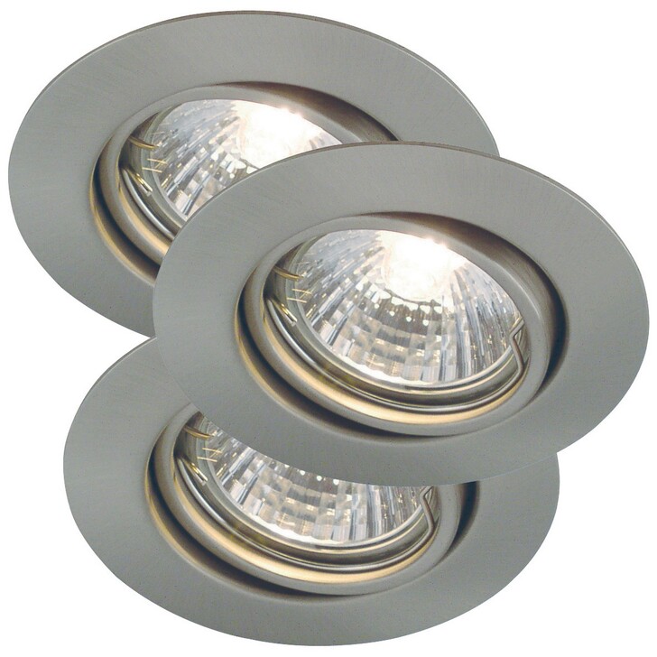 Nordlux Triton 3-Kit Downlight Brushed steel