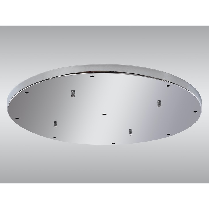 Polished Chrome 9 Hole Ceiling Plate - 60cm