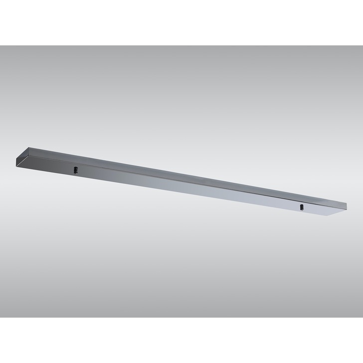 Polished Chrome Linear No Hole Ceiling Plate - 110 X 10cm