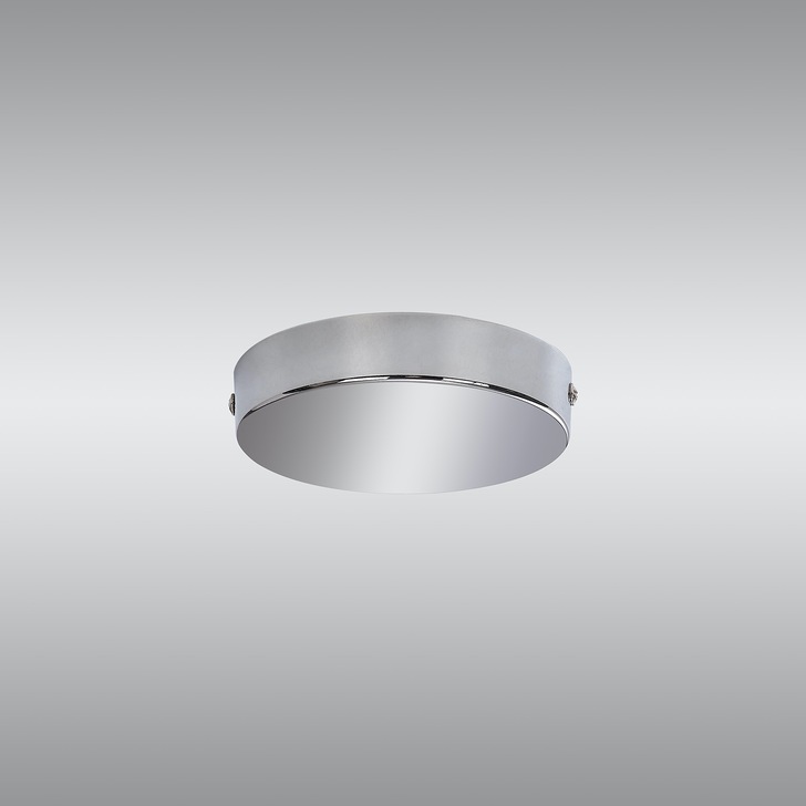 Polished Chrome No Hole Ceiling Plate - 12cm