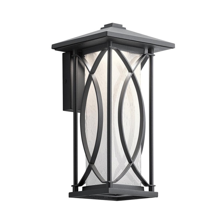 Quintiesse Ashbern 1 Light Small Exterior Wall Lantern In Textured Black IP44 - QN-ASHBERN-S