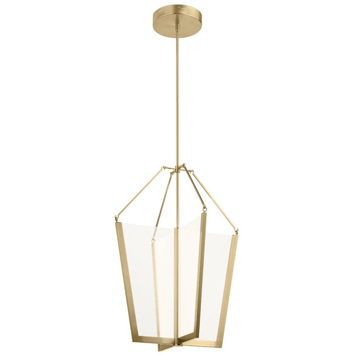 Quintiesse Calters Large LED Champagne Gold Pendant Light - QN-CALTERS-P-L-CG