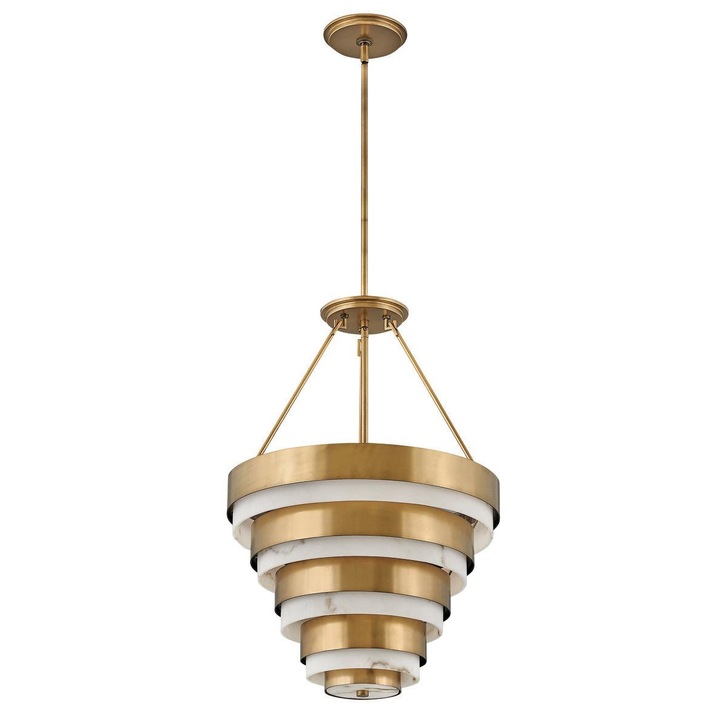 Quintiesse Echelon Heritage Brass 4 Light Pendant Light - QN-ECHELON-4P