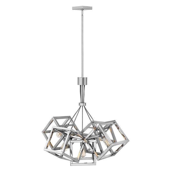 Quintiesse Ensemble 5 Light Cluster Pendant In Polished Nickel - QN-ENSEMBLE5P-PN