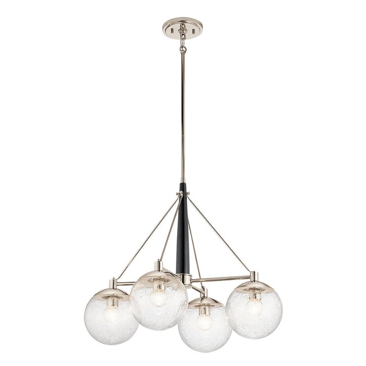 Quintiesse Marilyn 4 Light Chandelier In Polished Nickel - QN-MARILYN4