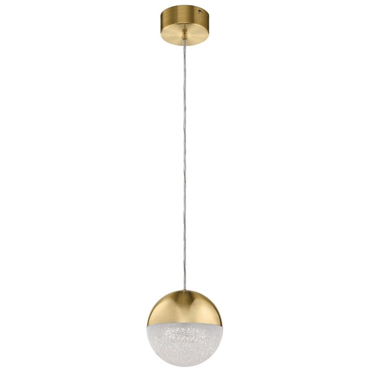 Quintiesse Moonlit LED Mini Pendant In Champagne Gold - QN-MOONLIT-P-CG