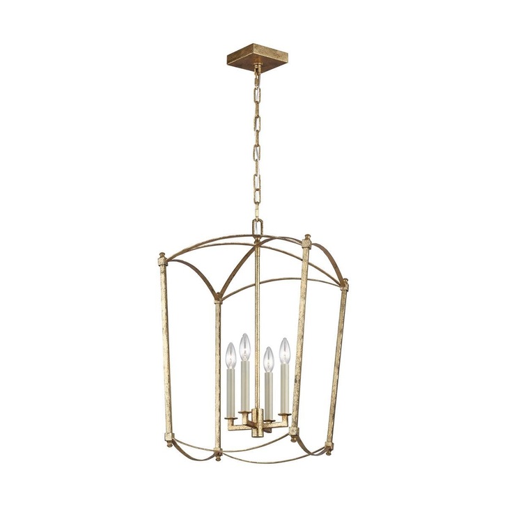 Quintiesse Thayer 4 Light Pendant In Antique Gold - QN-THAYER-4P-ADB