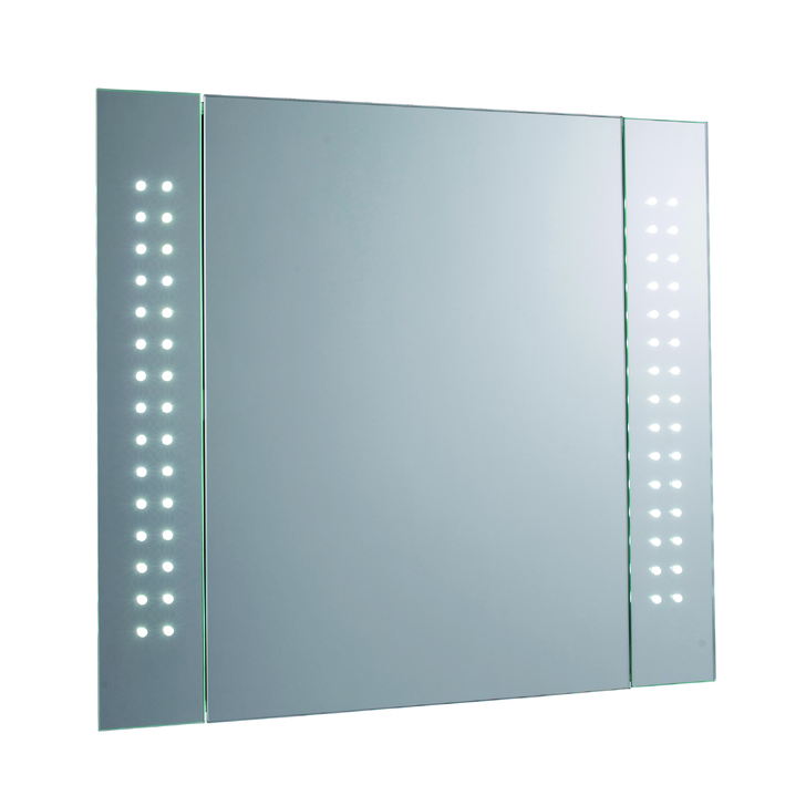 Revelo Bathroom Mirror Cabinet With 6500K LED Lights, Motion Sensor, 2 Shelves & Shaver Socket