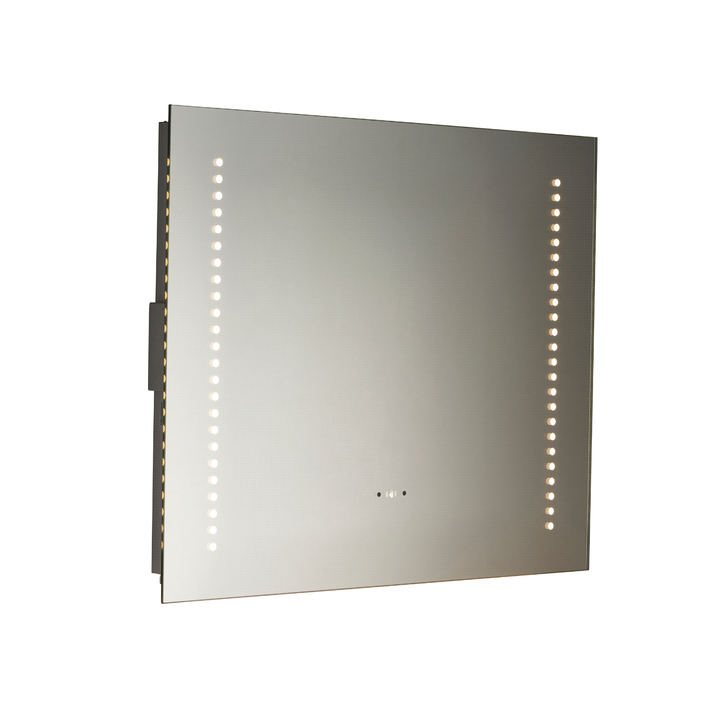 Rift Rectangular Bathroom Mirror With CCT LED Lights, Motion Sensor, Shaver Socket & Demisting Pad