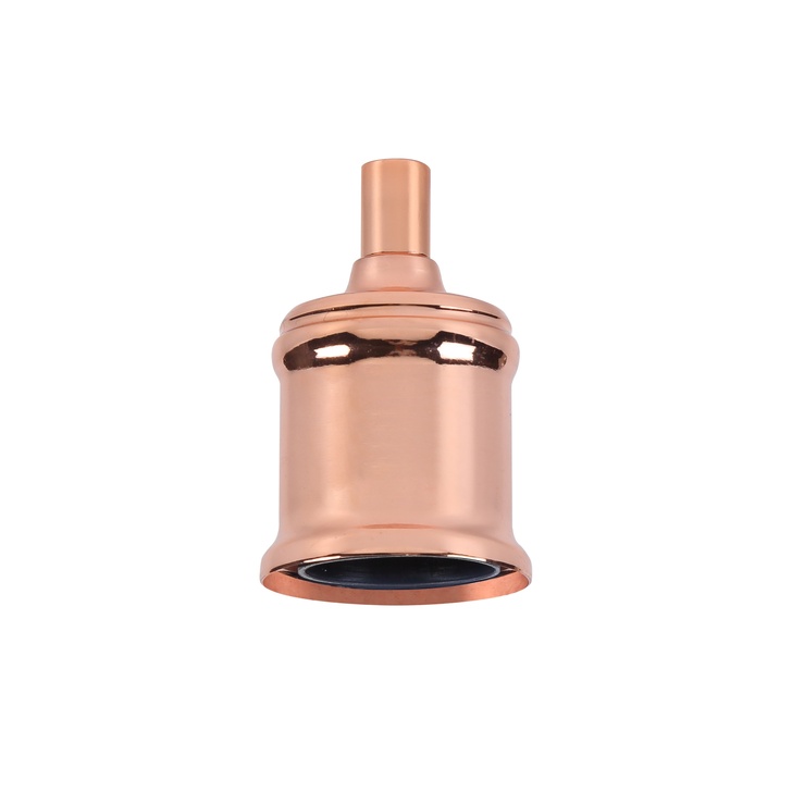 Rose Gold E27 Decorative Metal Lampholder With Cable Clamp