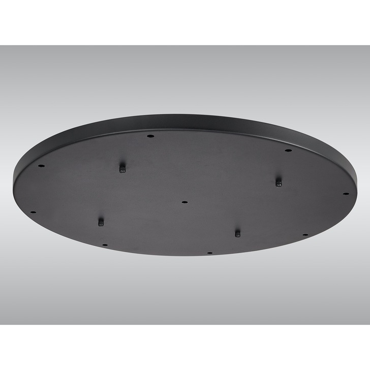 Satin Black 9 Hole Ceiling Plate - 60cm