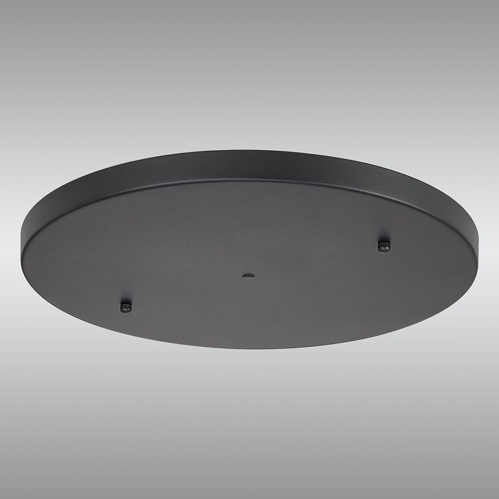 Satin Black No Hole Ceiling Plate - 40m