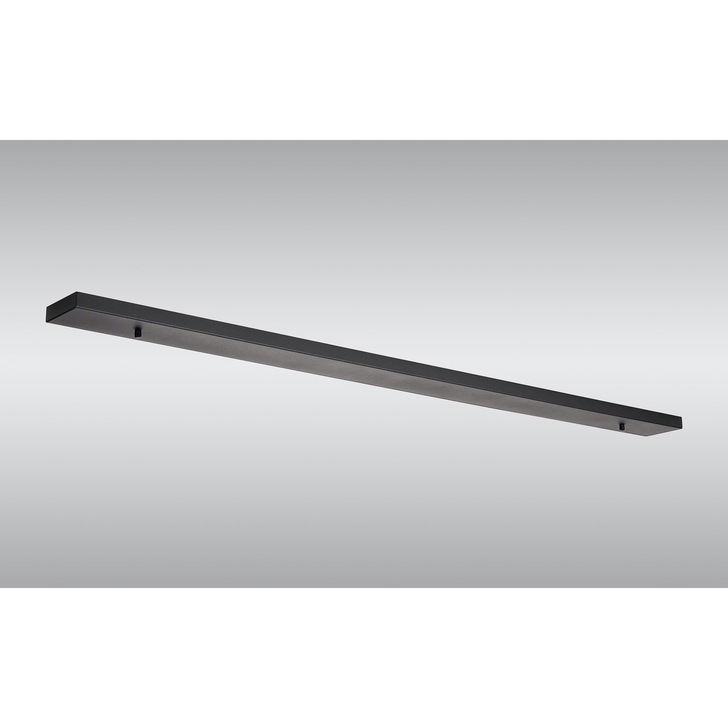 Satin Black No Hole Rectangular Ceiling Plate - 1400mm x 100mm