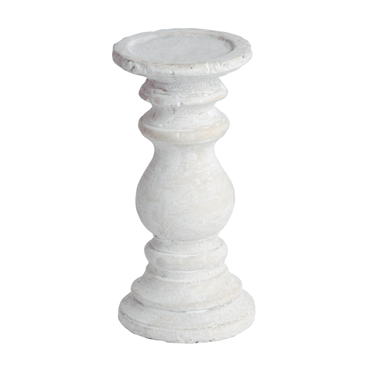 Small Detailed Stone Candle Holder