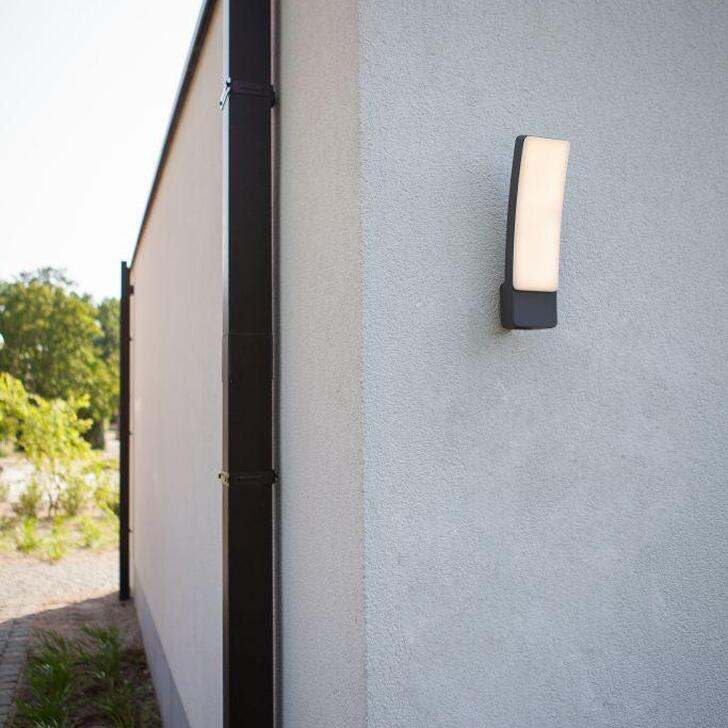 Smart Led Modern Dark Grey Exterior Wall Light - 2700K-6500K, IP54