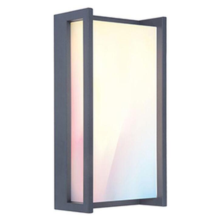 Smart Led Rgb Colour Change Exterior Wall Light In Dark Grey - IP54