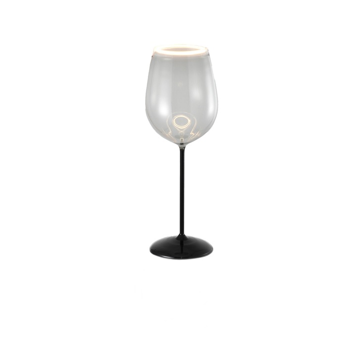 Smoked Wine Glass Led Light Bulb 5W E27 2200K Warm White