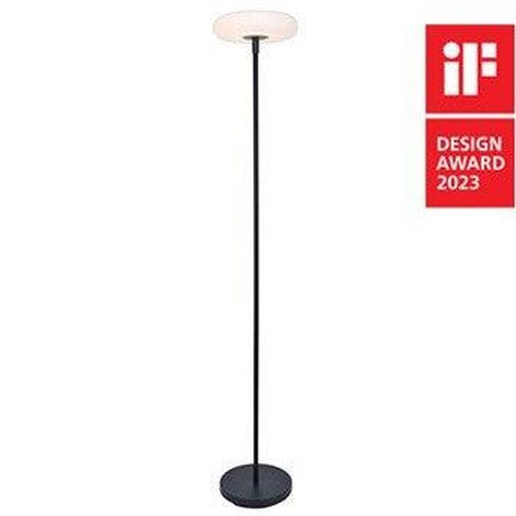 Solar Powered Led Portable Post Lamp In Black - 3000K, IP54