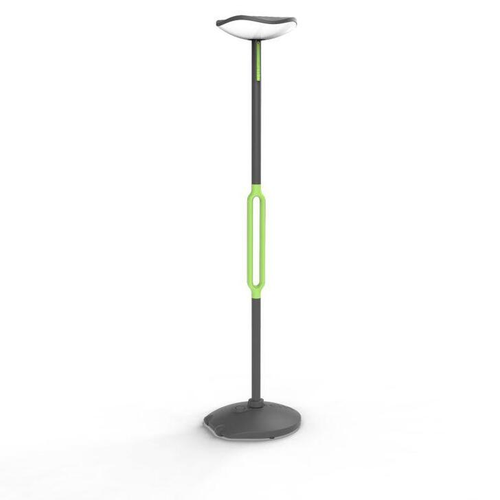 Solar Powered Led Portable Post Lamp In Grey With Built-In Speaker - 3000K, IP54