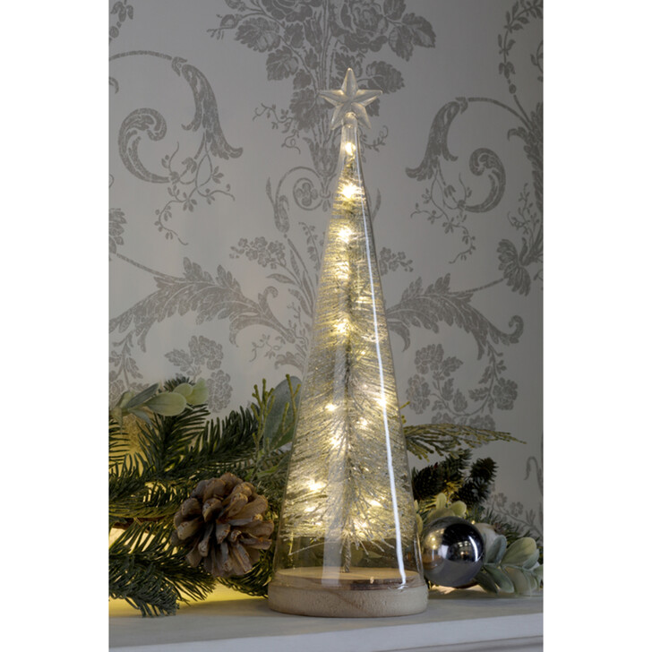 STAR GLASS TREE - Battery Operated (3 X AA - Not Included)