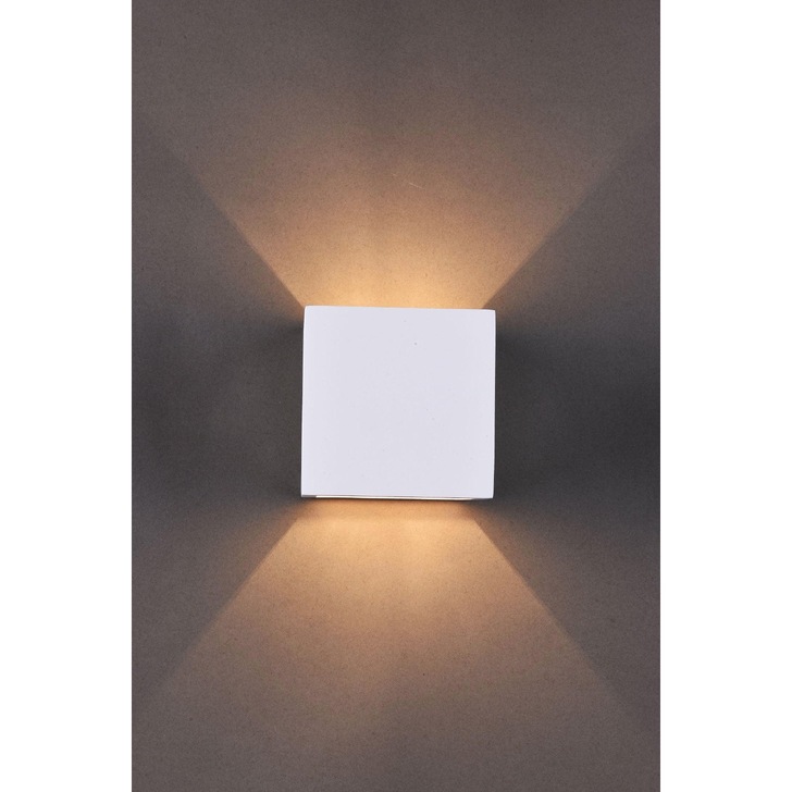 Stylish Lighting Arizona 1 Light Up/Down White Plaster Wall Light