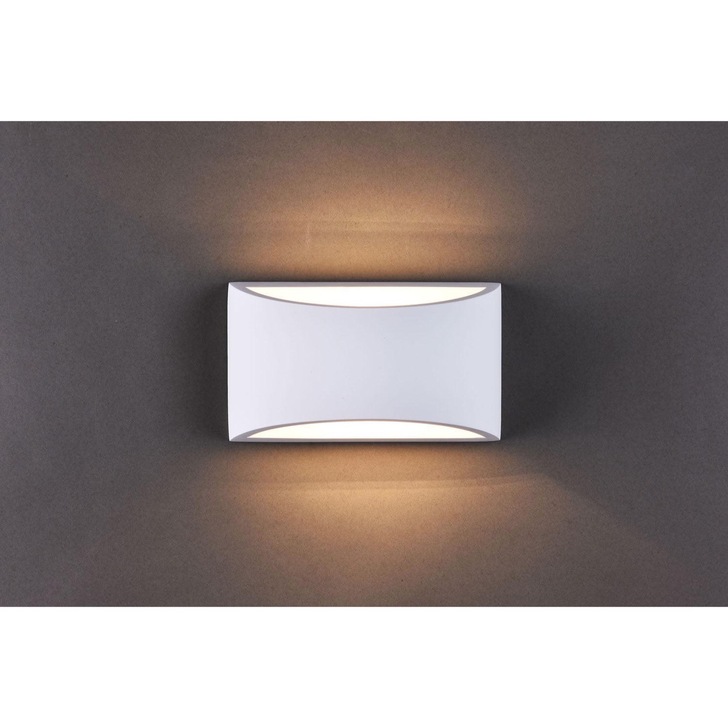 Stylish Lighting Arizona 1 Light Up/Down White Plaster Wall Light