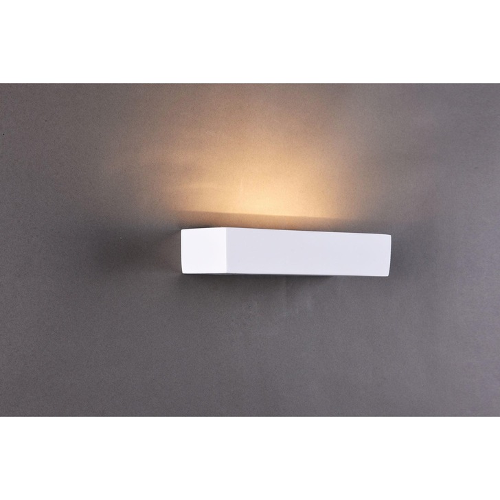 Stylish Lighting Arizona 1 Light White Plaster Wall Light