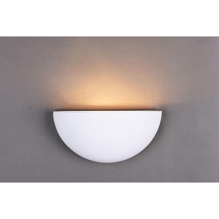 Stylish Lighting Arizona 1 Light White Plaster Wall Light