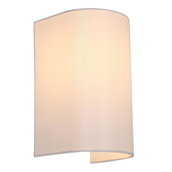 Stylish Lighting Louisiana 1 Light Cylinder White Fabric Wall Light