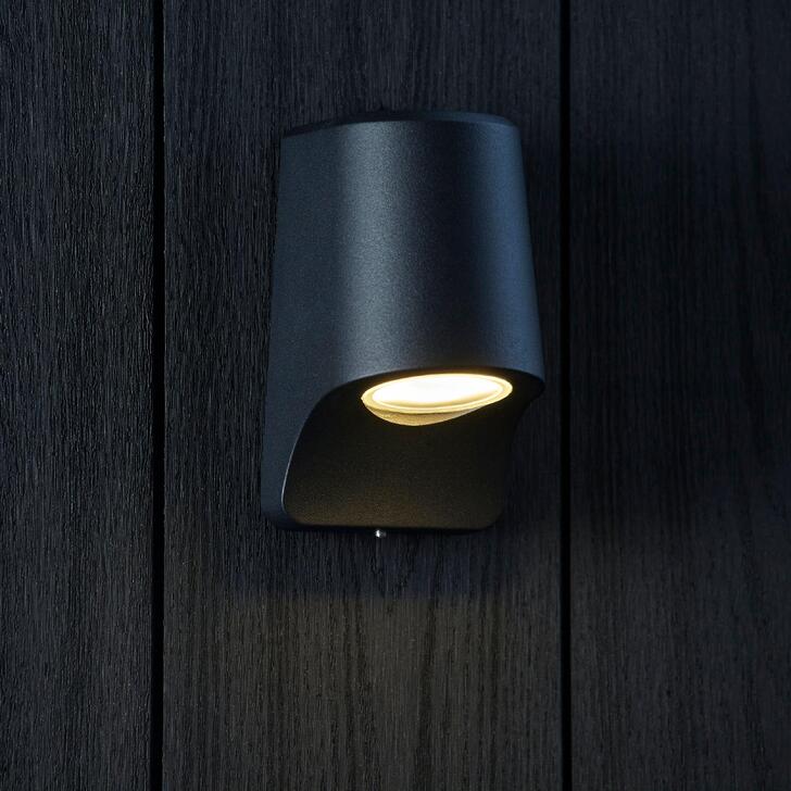 Thorlight Barka LED Downward Facing Exterior Wall Light In Matt Black - 2700K