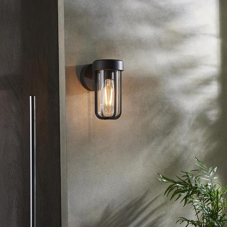 Thorlight Vada Brushed Bronze Finish Exterior Wall Light Complete With Clear Glass - IP44