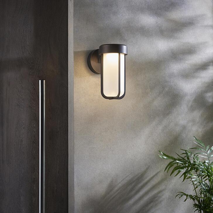 Thorlight Vada Brushed Bronze Finish LED Exterior Wall Light Complete With Frosted Glass - IP44, 2700K