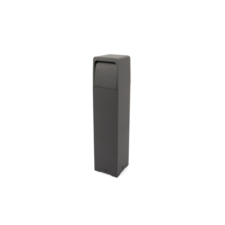 Toledo Aluminium Dark Grey 600mm Modern Led Outdoor Bollard Light - IP65 - 3000K - 250lm