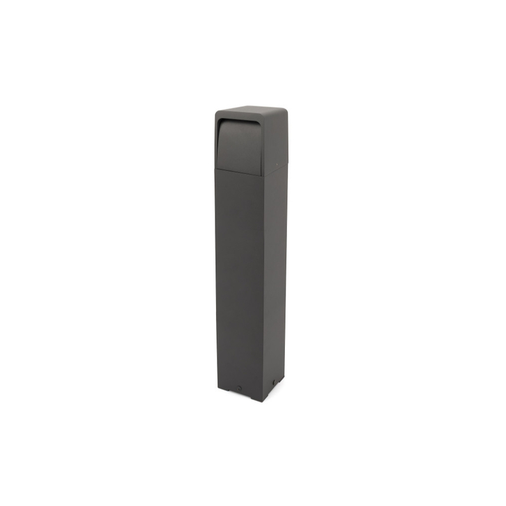 Toledo Aluminium Dark Grey 800mm Modern Led Outdoor Bollard Light - IP65 - 3000K - 250lm