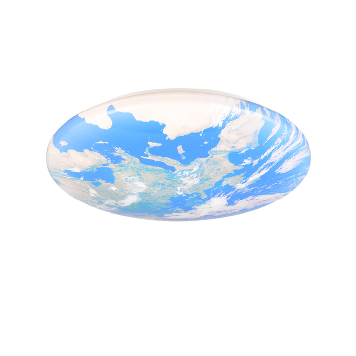 Trio Lighting Terra Flush Earth Style LED Ceiling Light - IP44