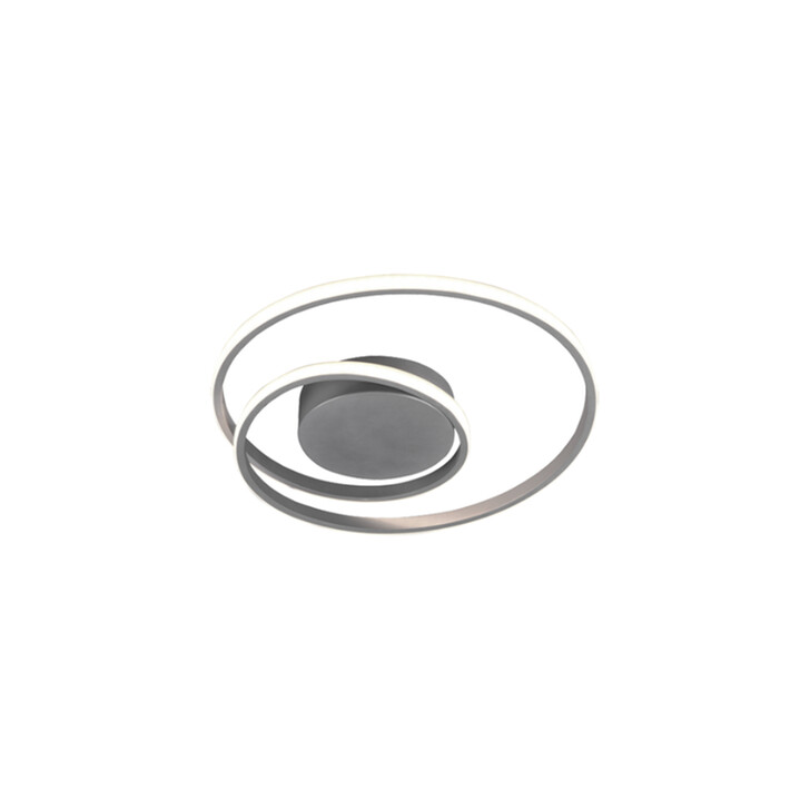 Trio Lighting Zibal Titan Round Swirl LED Flush Ceiling Light - 3000K, 3 Stage Dimming